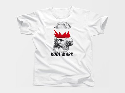 Kool Marx illustration marx red tshirt