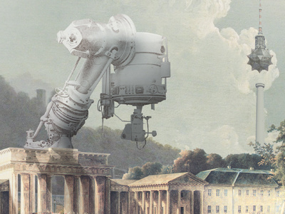 The Future of Berlin berlin dystopiai future futurism futuristic illustration robot