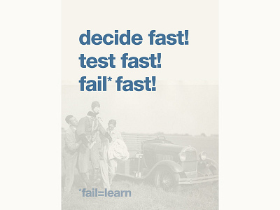 Fail is learn lean poster startup ux uxidea