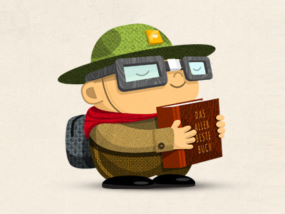 Bookskout Mascot character illustration mascot sketch