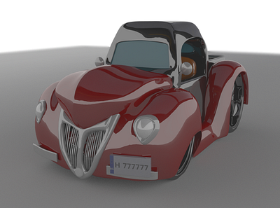 Hot Rod 3d art 3d artist art automobile car cartoon design ford maya mobile design modern render retro