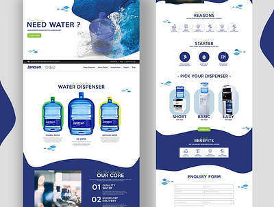 WATER WEB UI UX branding graphic design uidesign uiux user interface web ui ux website design