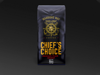 Warriors Way Coffee Chiefs Choice coffee packaging design logo packaging design