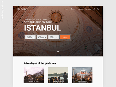 Website - Travel to Istanbul - First Page