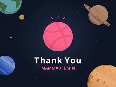 Thank you Mammad Emin!! dribbble firstshot invitaion thanks