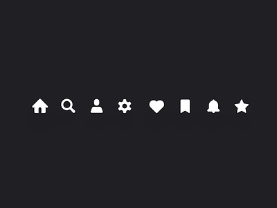Design challenge #005 - Icon alarm bookmark design gui heart home icon like search setting ui ux