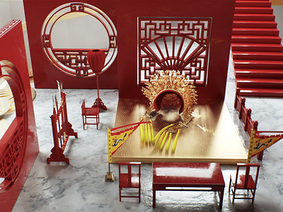 Beijing Opera beijing opera c4d china cinema4d octane