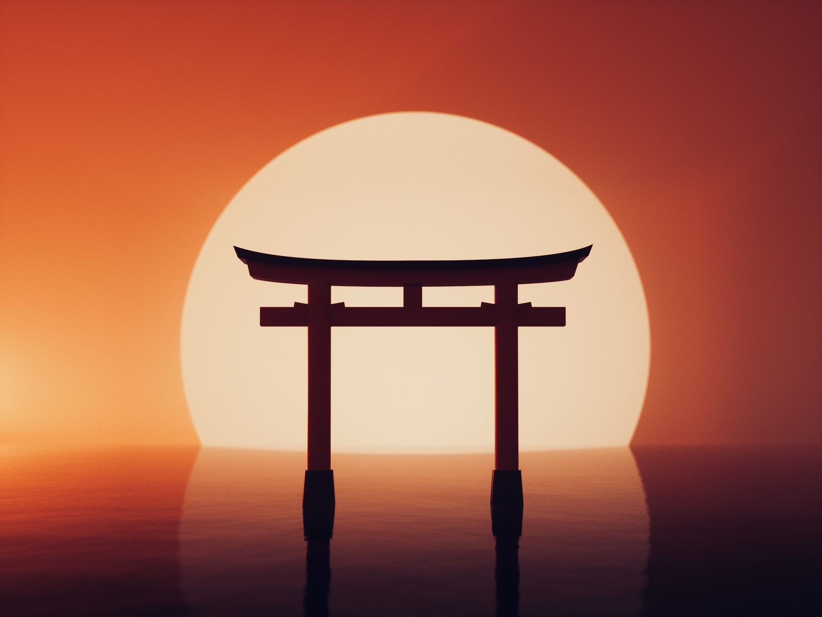 C4D Daily Exercise Torii Gate by Weiz Sun on Dribbble