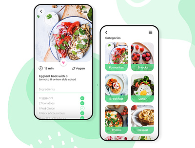 Food App Design app design dailyui flat food app graphic graphic design layout design minimal ui
