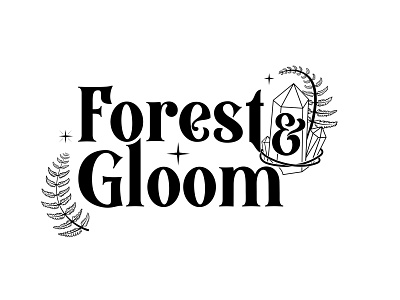 Forest & Gloom branding branding design gothic graphic design illustrative logo logo logo design