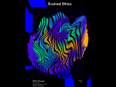 Evolved Ethics design graphic design illustration photoshop poster posterdesign print typography