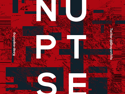 Nuptse 2 graphic design photoshop poster posterdesign print typography