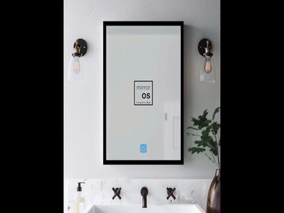 Mirror OS concept for smart mirrors adobexd concept design product design smart mirror ui design ux uxdesign xd