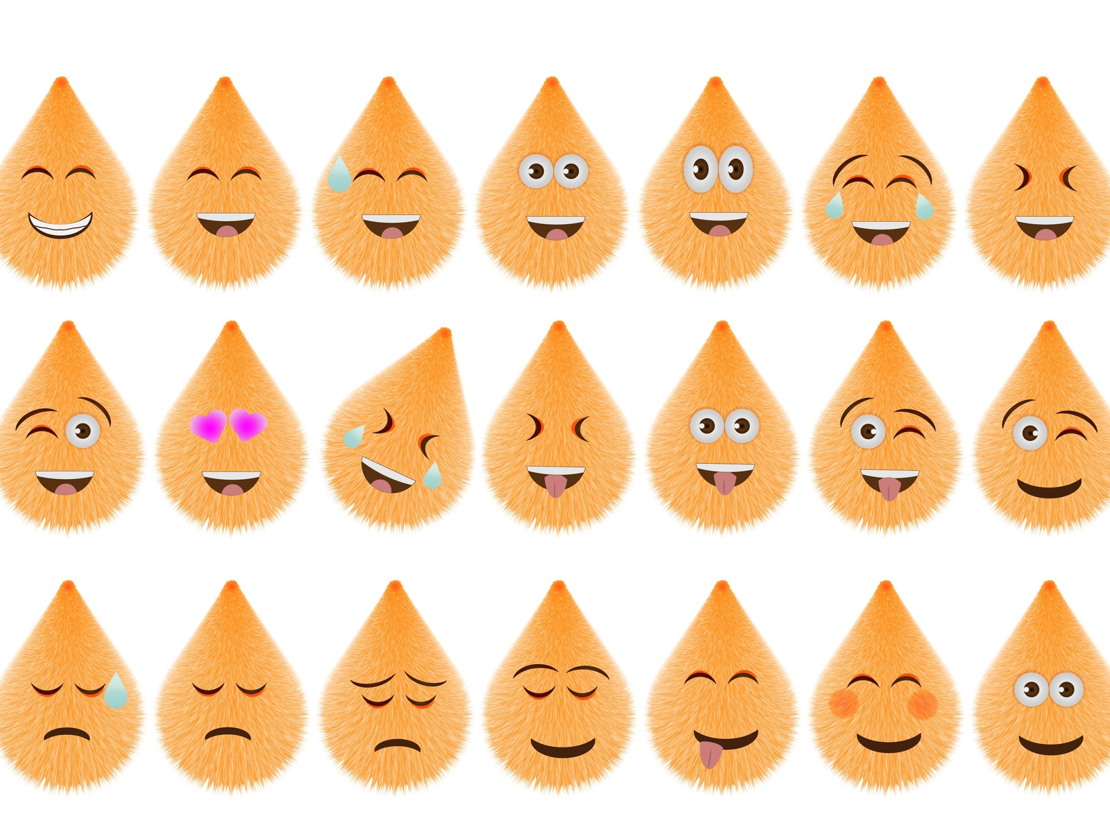 Funny Hairy Cartoon Emoji Set 01 by muhammad jamaludin rahmat on Dribbble