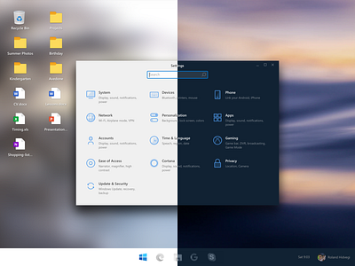 Windows Redesign — Windows Harmony app desktop app gui mockup redesign ui windows windows app