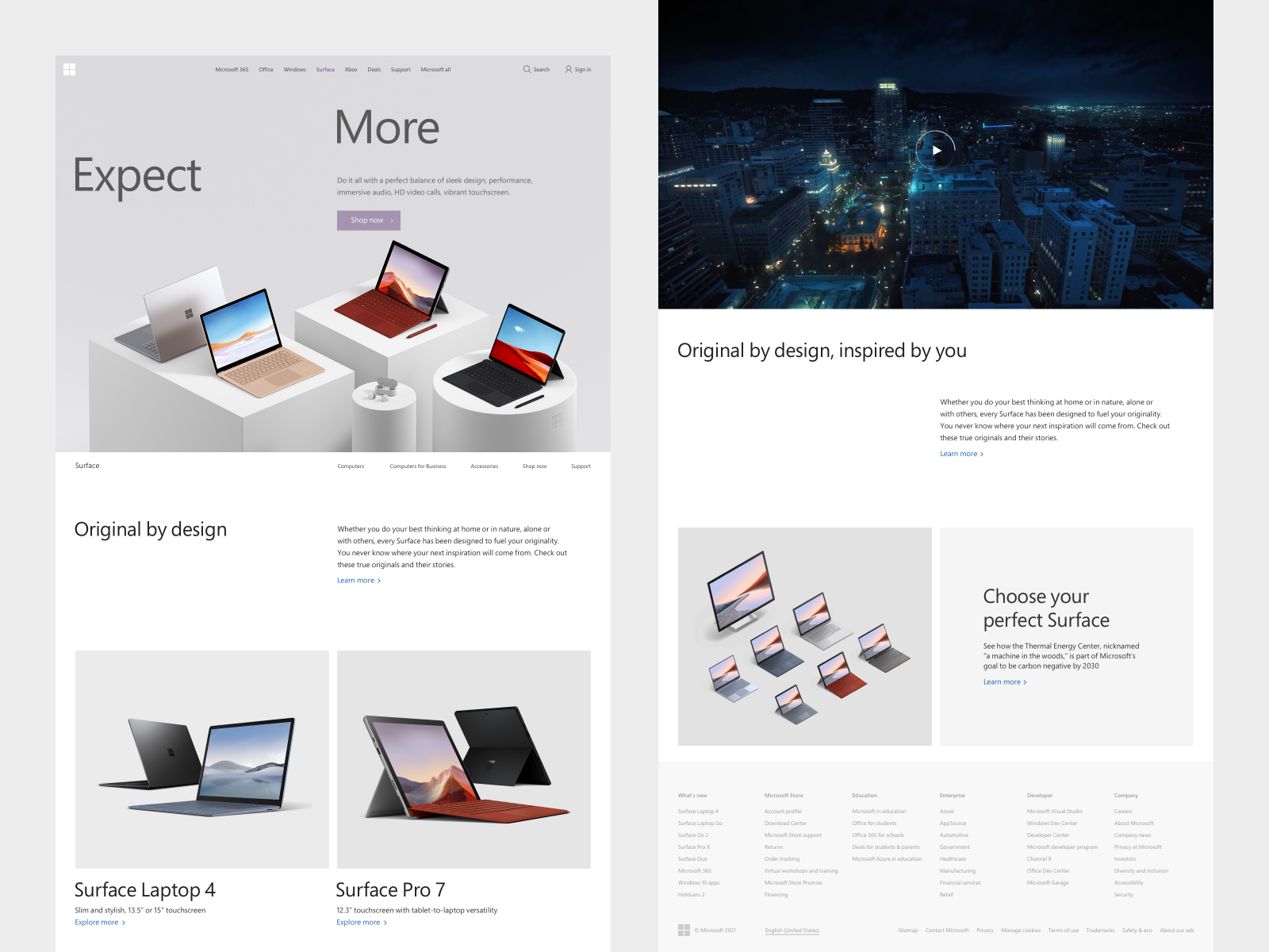 Microsoft page