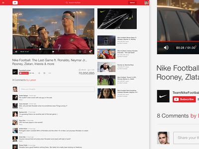 YouTube — Redesign concept google redesign roland ui ux youtube
