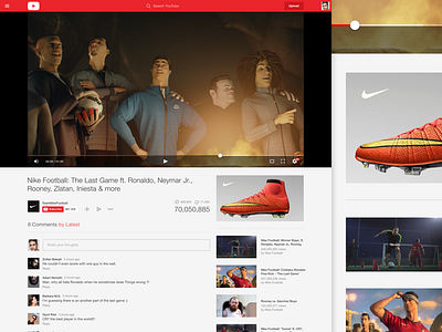 YouTube — Redesign concept google redesign roland ui ux youtube