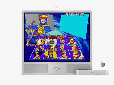 CAPCOM TV ARCADE arcade capcom concept design interface layout product retro gaming tv ui