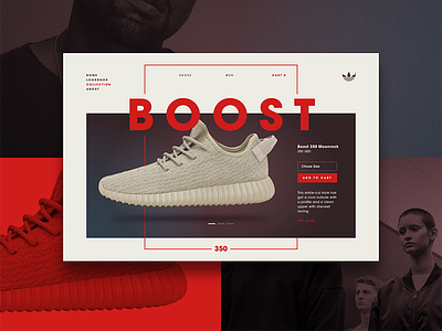YEEZY Microsite Product page
