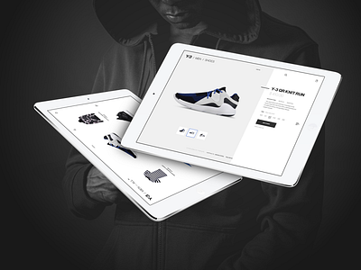 Adidas Y-3 Comps adidas fashion layout ui webshop website y 3