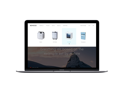 Boneco Corporate Navigation boneco clean layout minimal ui website