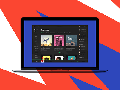 Spotify Facelift Browse app application browse interface spotify ui