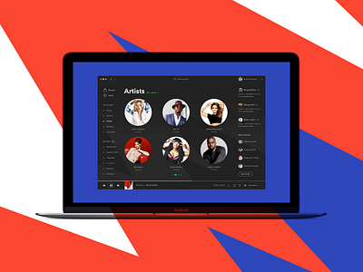 Spotify Facelift Your Music app application browse interface spotify ui