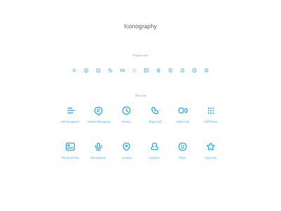 Skype for Mac Iconset application facelift gui icons osx redesign skype ui