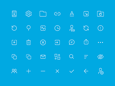 Tresorit for Android action icons