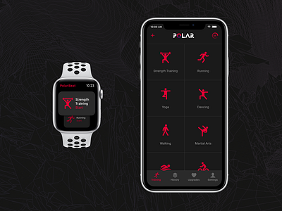 Polar Beats redesign app apple concept design fitness interface ios polar ui