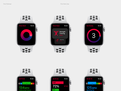 Polar Beats for watchOS app apple apple watch application interface polar ui watch