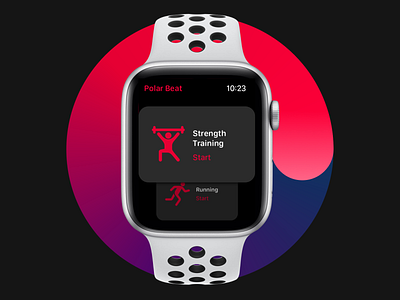Polar Beat for watchOS apple apple watch concept interface polar redesign ui watchos
