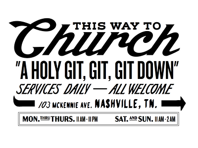 CHURCH WALL MURAL branding typography