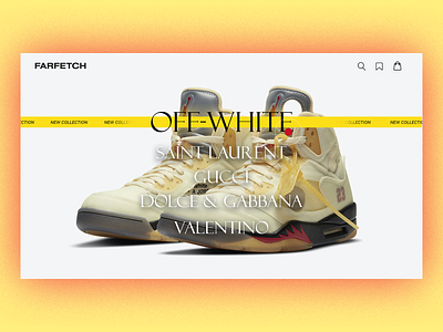 Farfetch site brand farfetch fashion gucci landing luxury off white web web design website