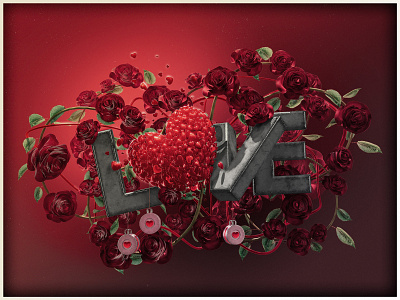 LOVE 3dsmax photoshop