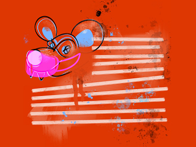 America Rat america american flag digital illustration flag fourth of july ipad ipadpro mouse procreate procreate art rat