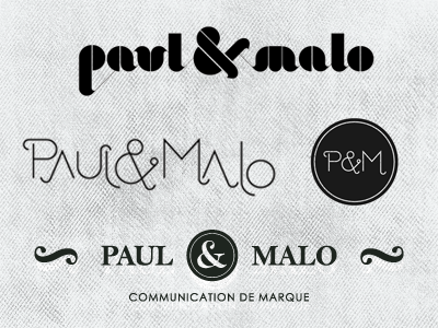 Paul & Malo - Logotype & concepts branding communication company concepts firm logo logotype marketing social media type typography