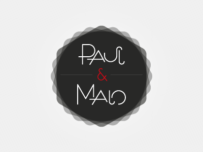 Paul & Malo branding clean concept custom logo logotype retro