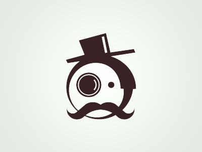 Monsieur binoculars fin find hat logo logotype loupe mister monsieur moustache mr mustache search seo stats