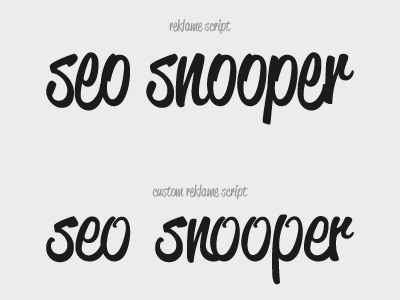 Seo Snooper custom type custom hand handwritten lettering logo marketing seo snooper stats type typography