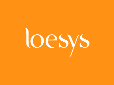 Loesys brand branding communication loesys logo logotype marketing type typography web webdesign