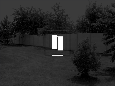 Nomblot logo concept concept concrete design fence fenced spaces gate logo minimal nomblot solid