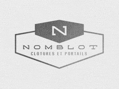 Nomblot concept concrete construction fence fences gates logo nomblot