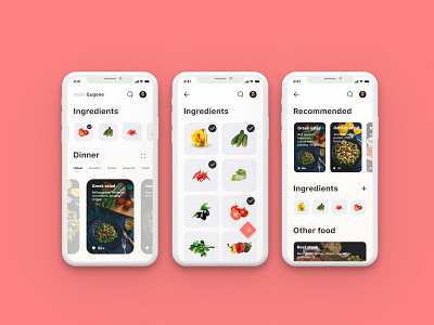 Food: Cooking Recipes Mobile App / Design adobexd app app design apple cooking cooking app design food food app free illustration ios iphone mobile mobile app mobile app design mobile design recipe restaurant app ui ux