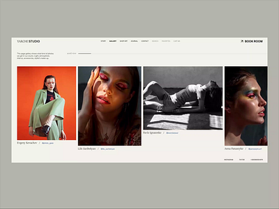 Concept Web design for photo studio design gallery photo photographer photostudio portfolio web