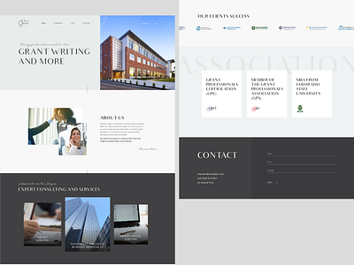 Web page for agency agency landing main page ui web