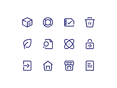 O2 Iconography dsgn iconography icons mobile operator o2 outline redesign studioecht telecommunication vector