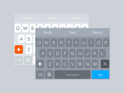 Another Keyboards colors dark icons ios ios8 iphone keys light mobile themeboard ui user interface