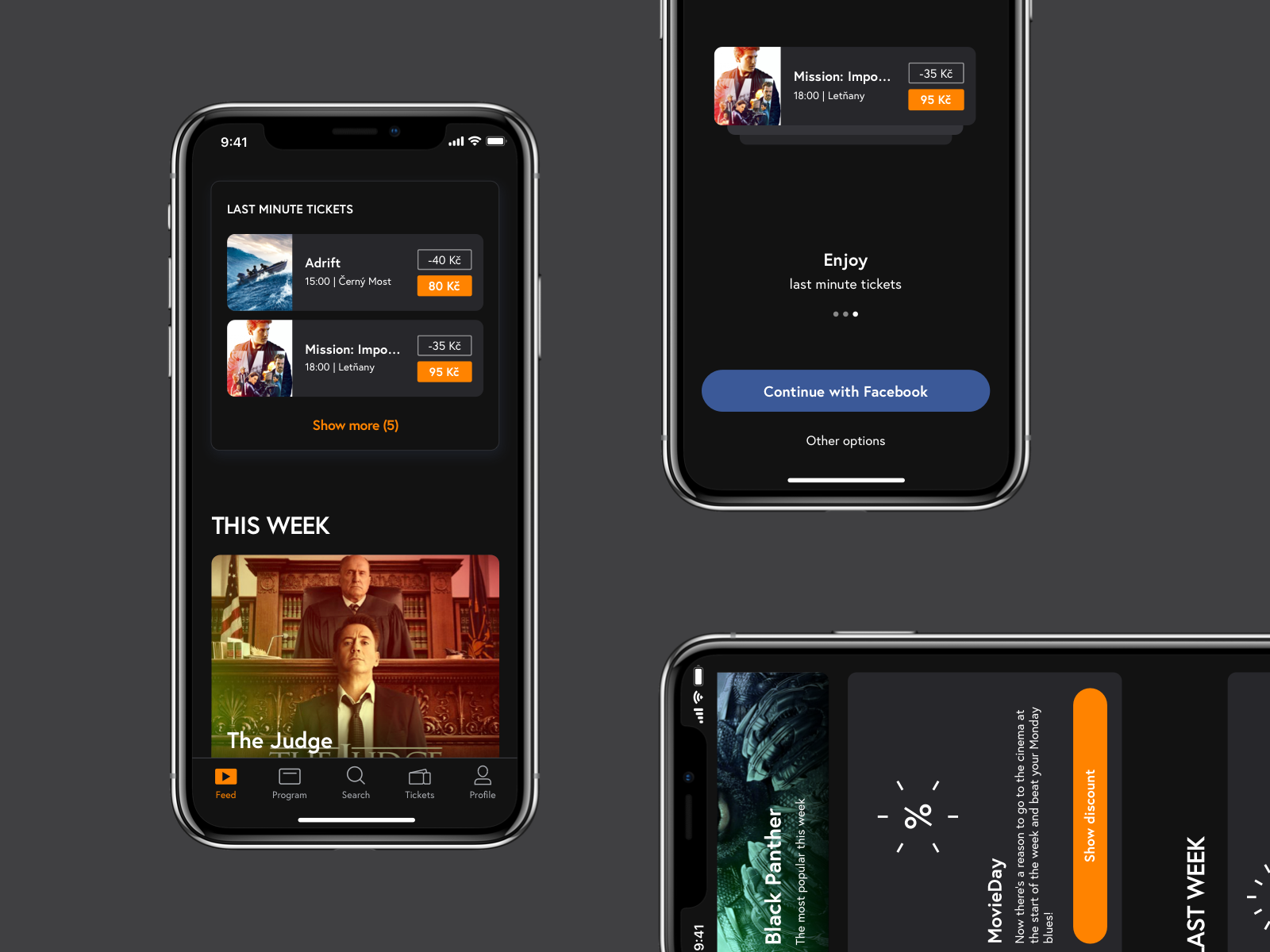 Cinema App – Feed by Katarina Stefanikova for Cleevio on Dribbble